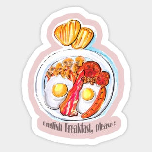 English breakfast Sticker